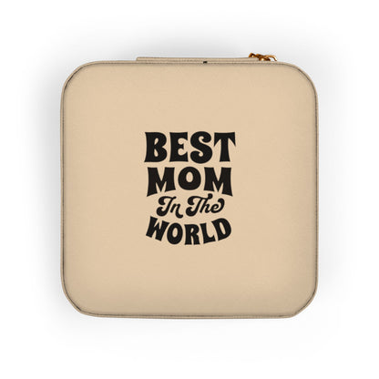 Jewelry Travel Case — 'Best Mom in the World' Compact Organizer