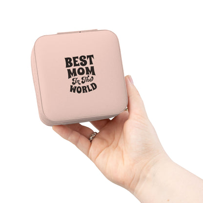 Jewelry Travel Case — 'Best Mom in the World' Compact Organizer