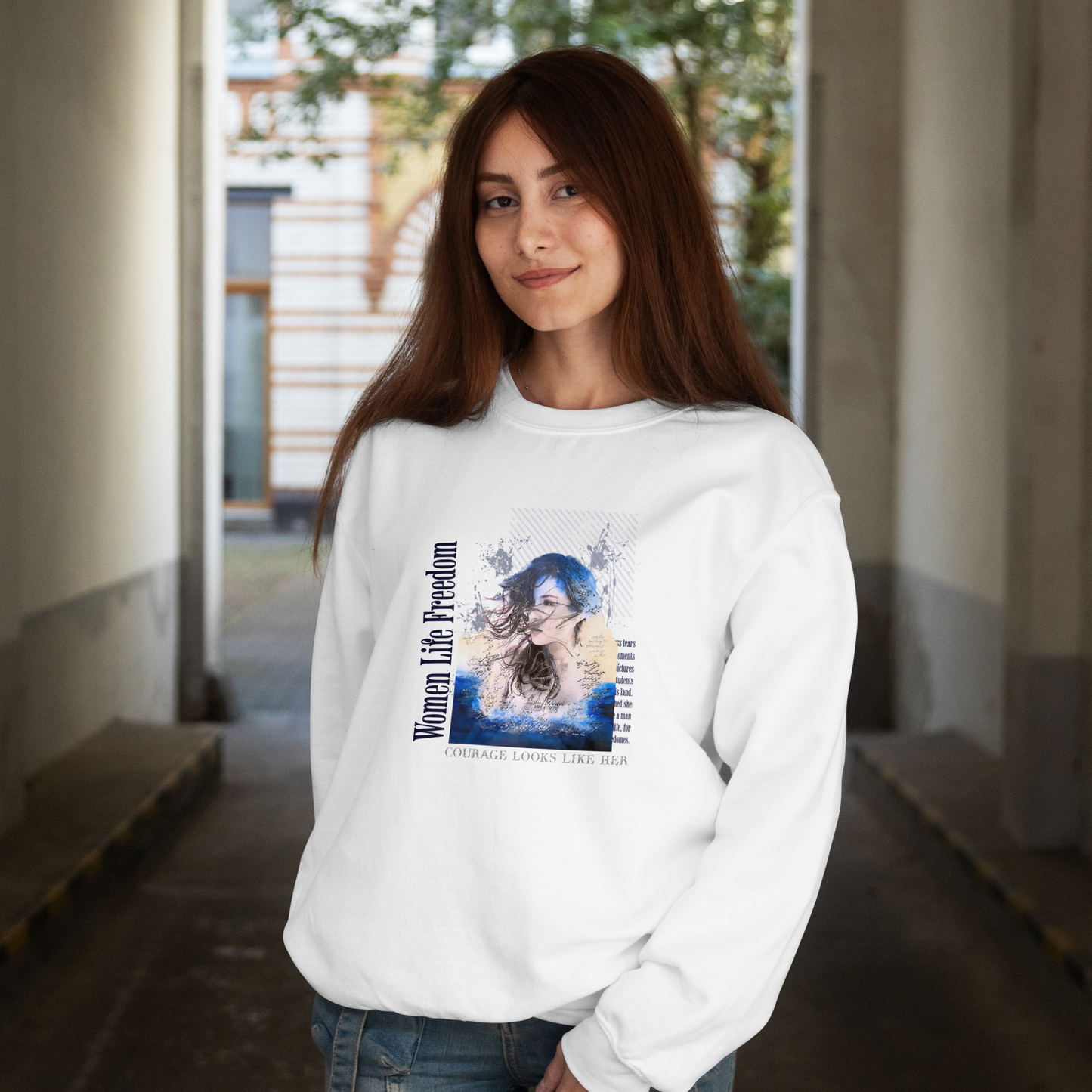 Zan Zendegi Azadi Unisex Shirt | Persian Art Long Sleeve Tee | Iran Gift for Her