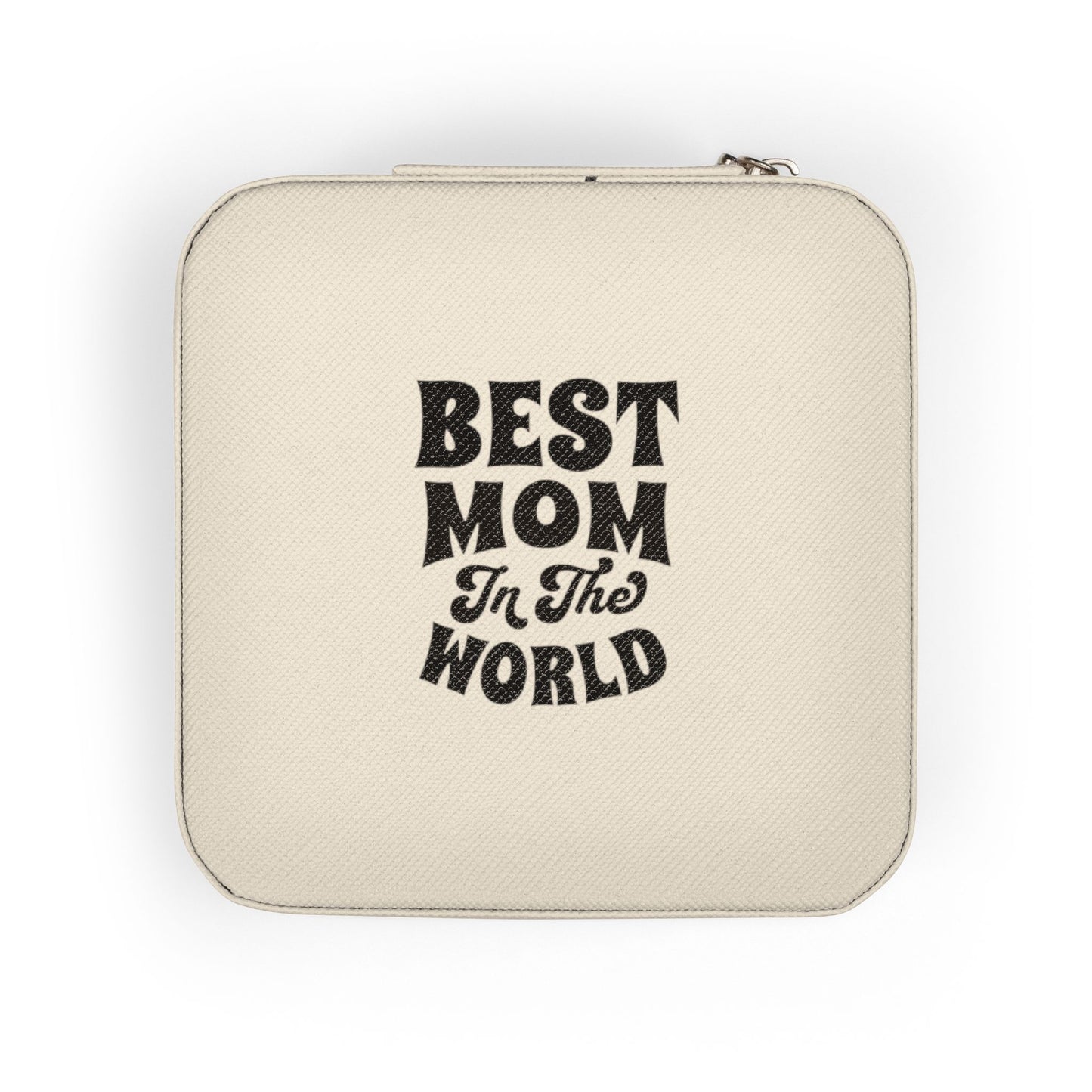 Jewelry Travel Case — 'Best Mom in the World' Compact Organizer