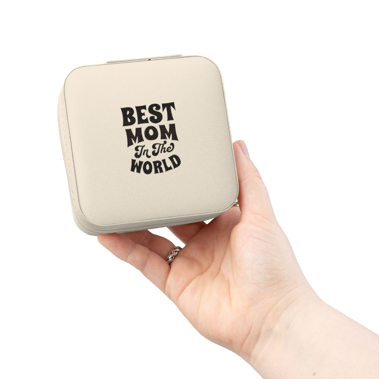 Jewelry Travel Case — 'Best Mom in the World' Compact Organizer