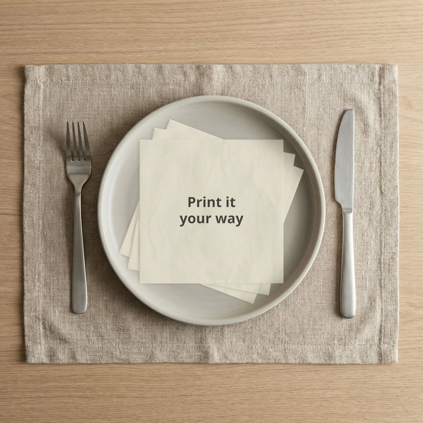 Custom Print Paper Napkins — Personalized Cocktail Napkins