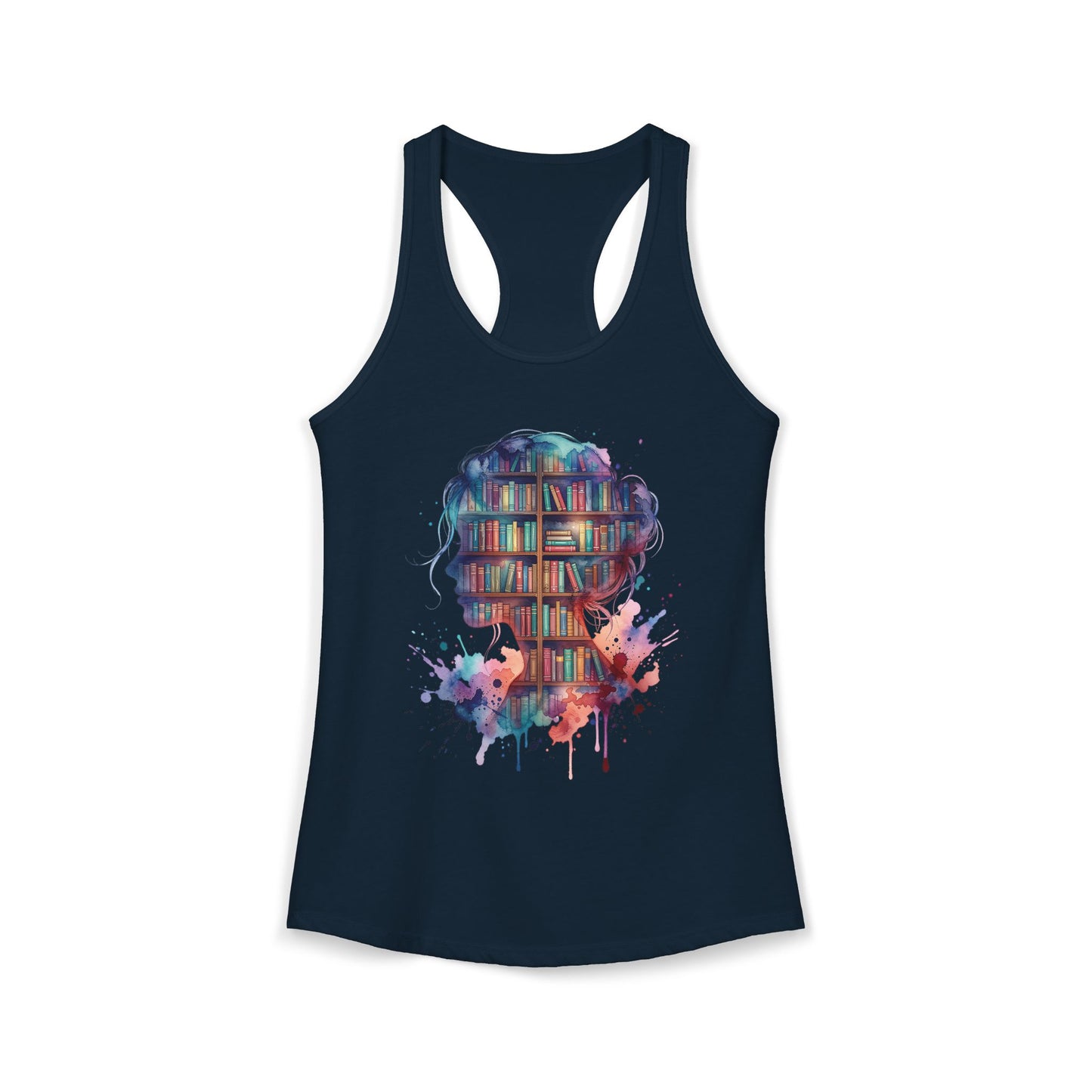 Book Lover Floral Racerback Tank