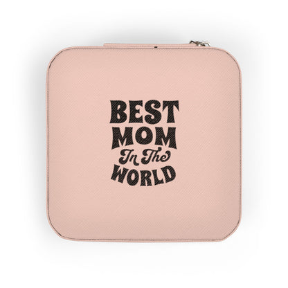 Jewelry Travel Case — 'Best Mom in the World' Compact Organizer