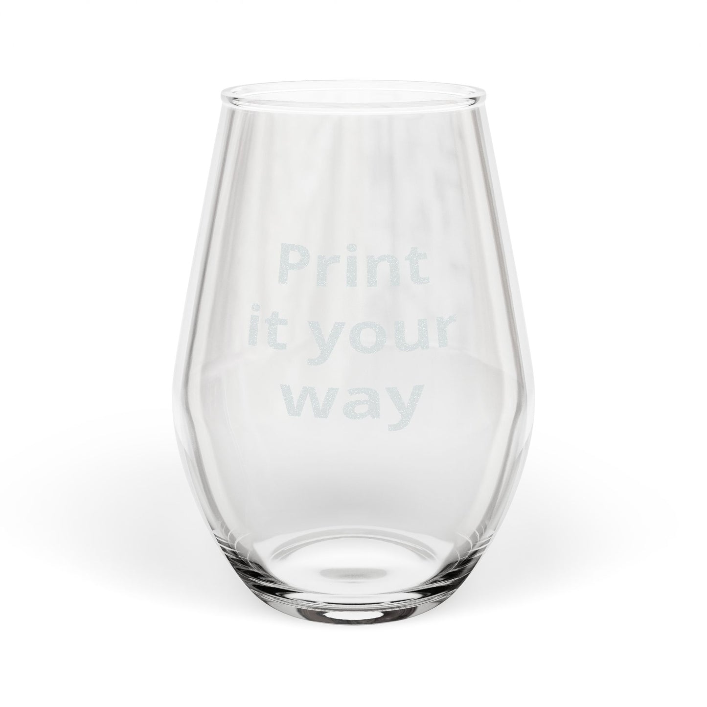 Personalized Engraved Stemless Wine Glass