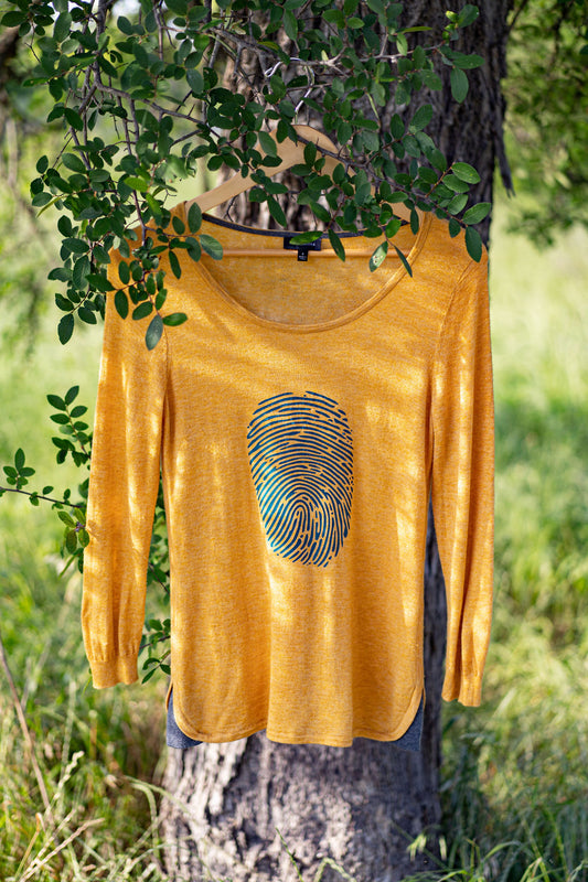 Your Fingerprint Your Design | Custom Personalized Iron-On Transfer | Unique Gift for Creative Self-Expression