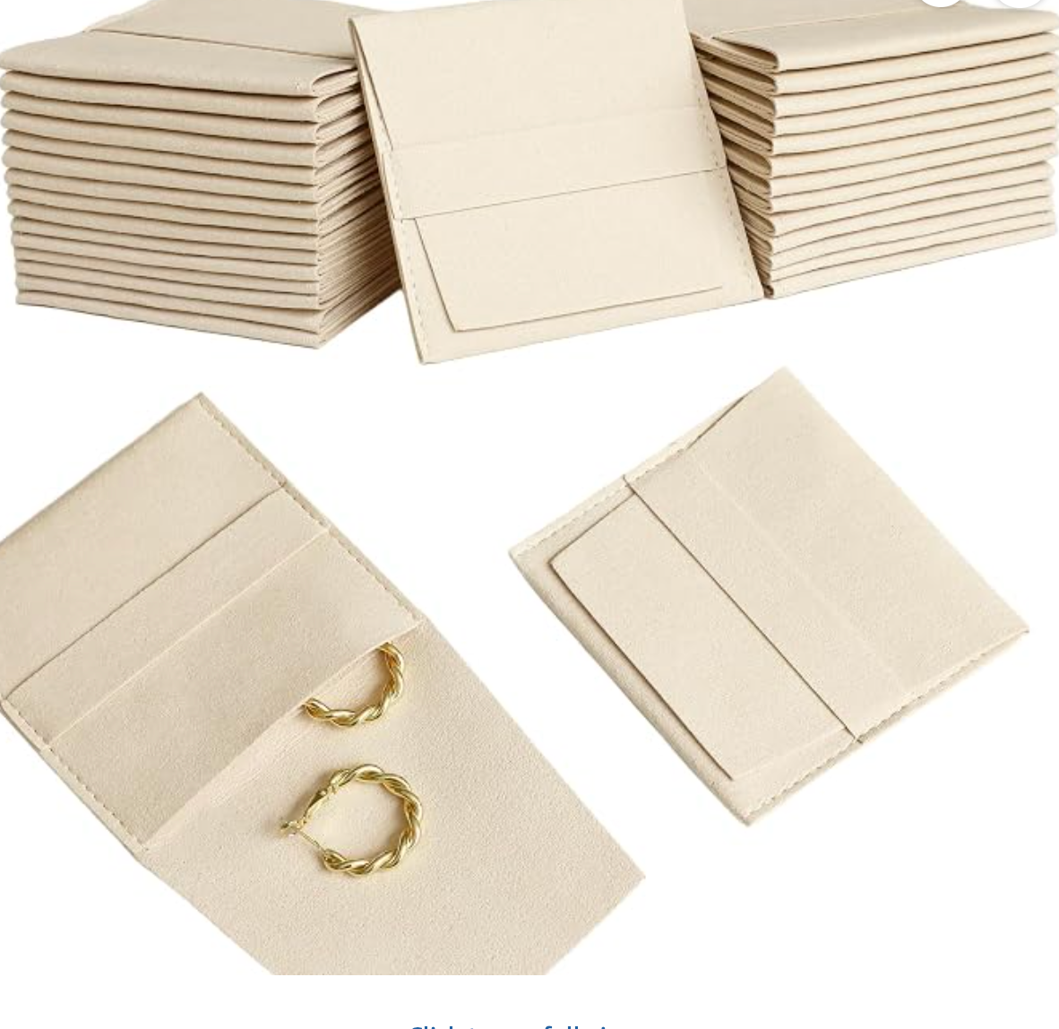 Custom Logo Jewelry Pouches – Bulk Engraved Microfiber Gift Bags (Ivory)