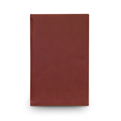 Vegan Leather Journal — Custom Engraved Notebook for Notes & Gifts