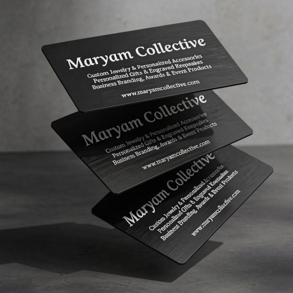 Personalized Metal Laser Engraved Business Cards