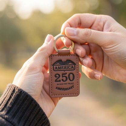 Custom Leather Keychain – Set of 10