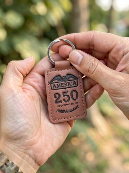 Custom Leather Keychain – Set of 10