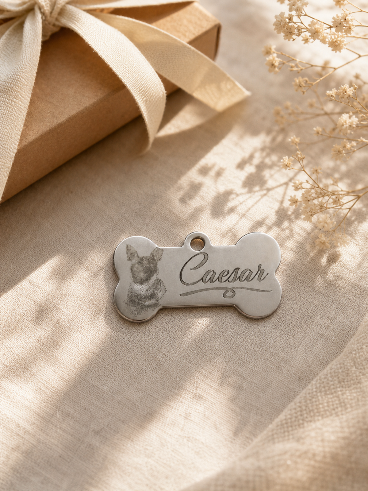 Custom Stainless Steel Dog Tag – Personalized Pet ID Tag