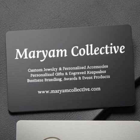 Personalized Metal Laser Engraved Business Cards