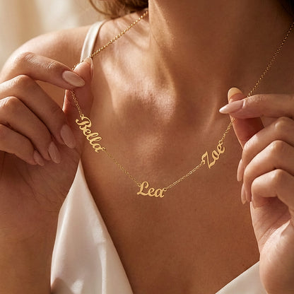 Personalized Multiple Name Necklace