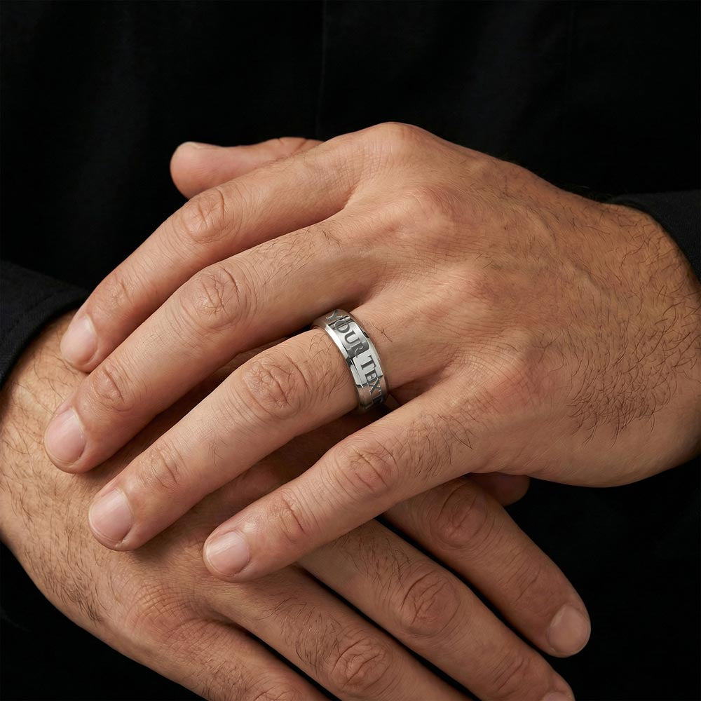 Engraved Men's Ring