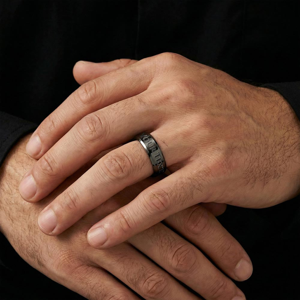 Engraved Men's Ring