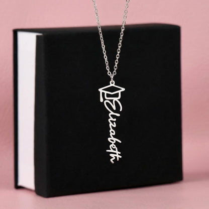 Graduation Name Necklace