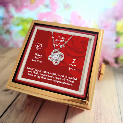 To My Wife LOVE Necklace
